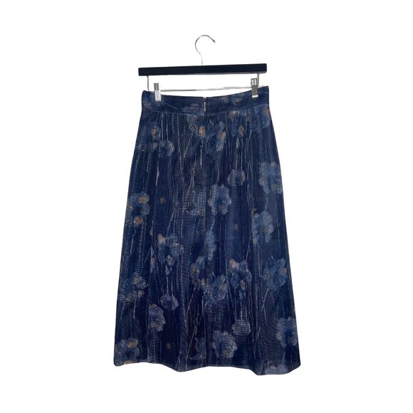 Jason Wu Techno Mesh Watercolor Print Skirt, Size 8 - Picture 2 of 6